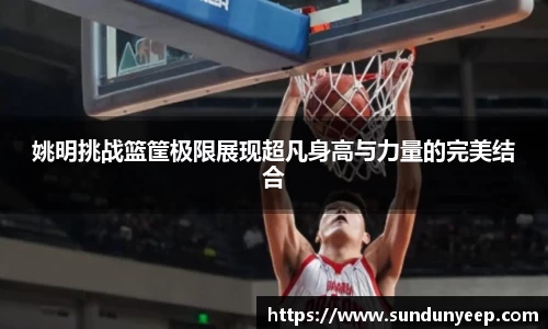 姚明挑战篮筐极限展现超凡身高与力量的完美结合